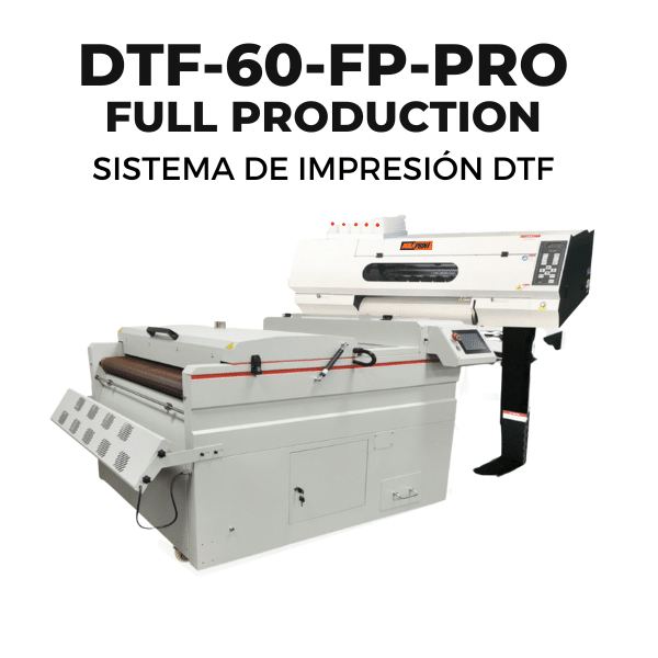 Impresora DTF 60 cm en bobina con sistema de secado y enrollador