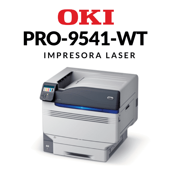 Impresora OKI Laser Color Pro PRO9541WT A3 toner blanco - M2M
